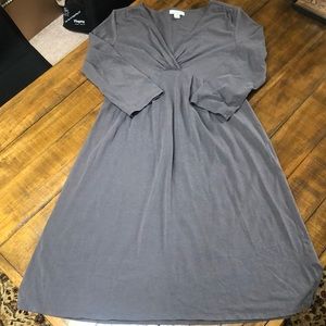 Garnet Hill grey A-line dress S